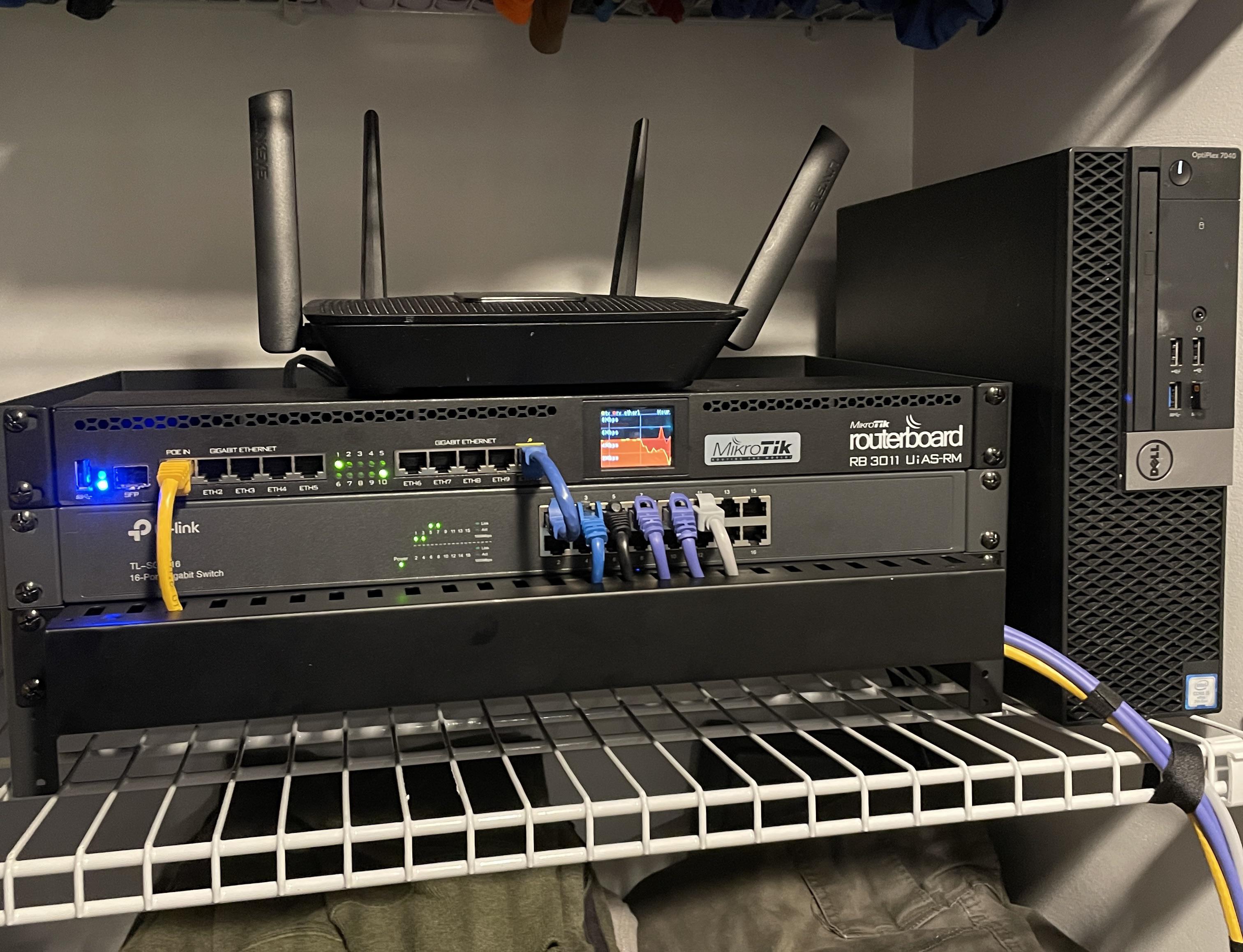 Racks e interligação entre sites